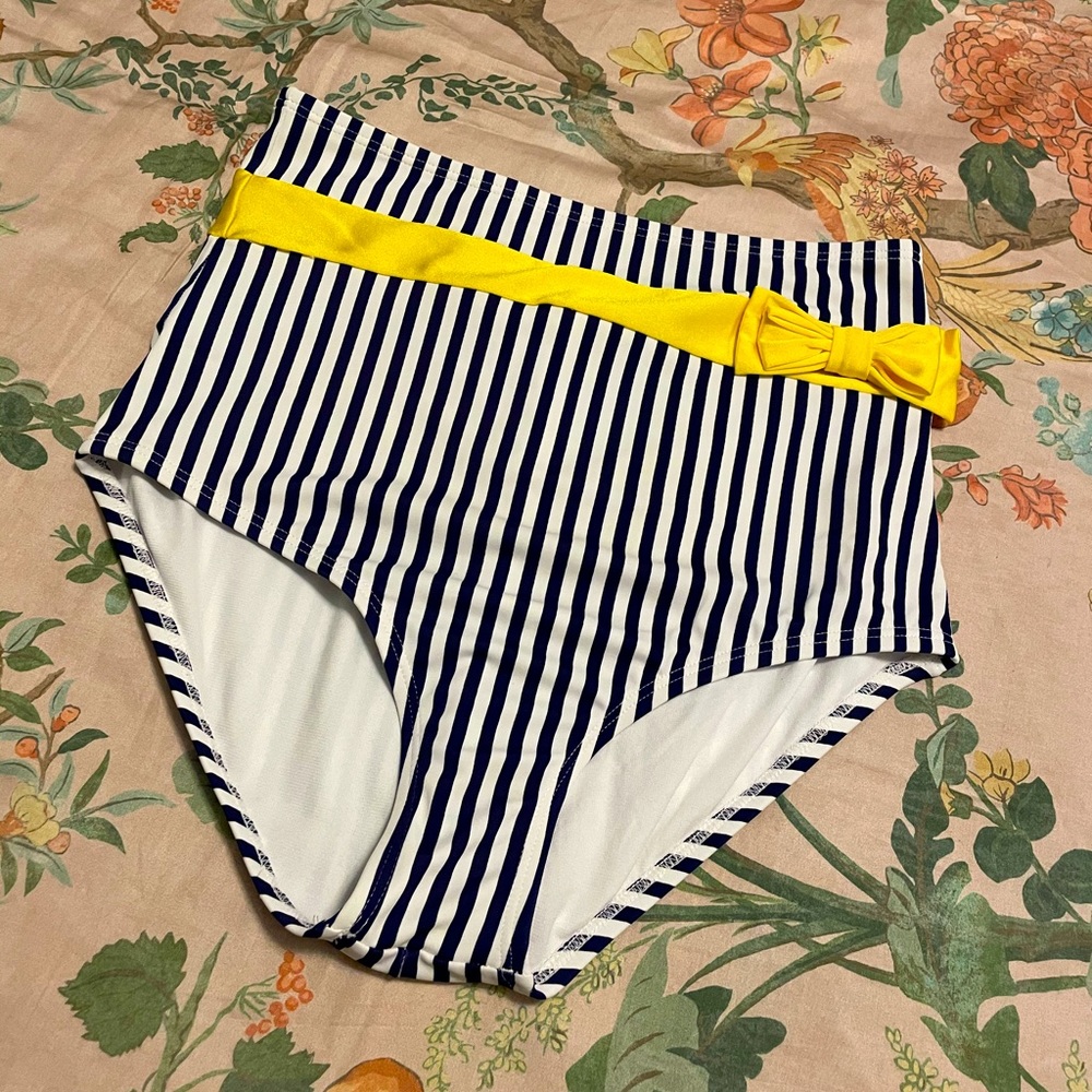 Retro High Rise Swim Bottoms